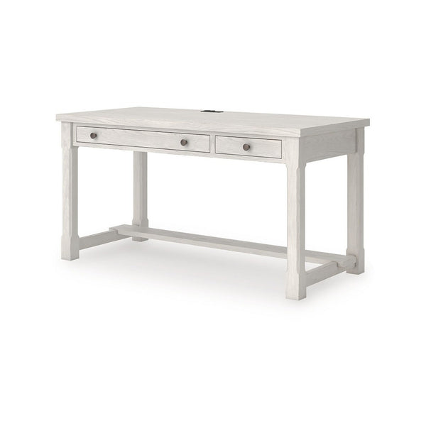 Lea Home Office Desk, 60 Inch Top with 2 Drawers, Antique White - BM348983