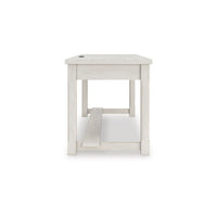 Lea Home Office Desk, 60 Inch Top with 2 Drawers, Antique White - BM348983