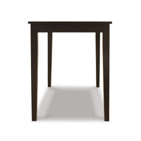 Pim Dining Table, 45 Inch Rectangular Top, Dark Brown Tapered Legs - BM348985