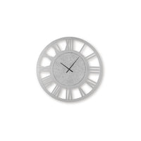 Wall Clock, Beaded Crystals, Mirror Cut Glass Roman Numerals, 39 Inch - BM349009