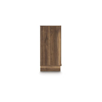 Lina Tall Dresser Chest, 4 Drawers Integrated Pulls, Natural Wood Brown - BM349046