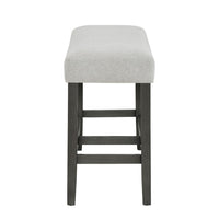 Jeny Counter Height Dining Bench, Padded Seat, 40 Inch Light Gray - BM349056