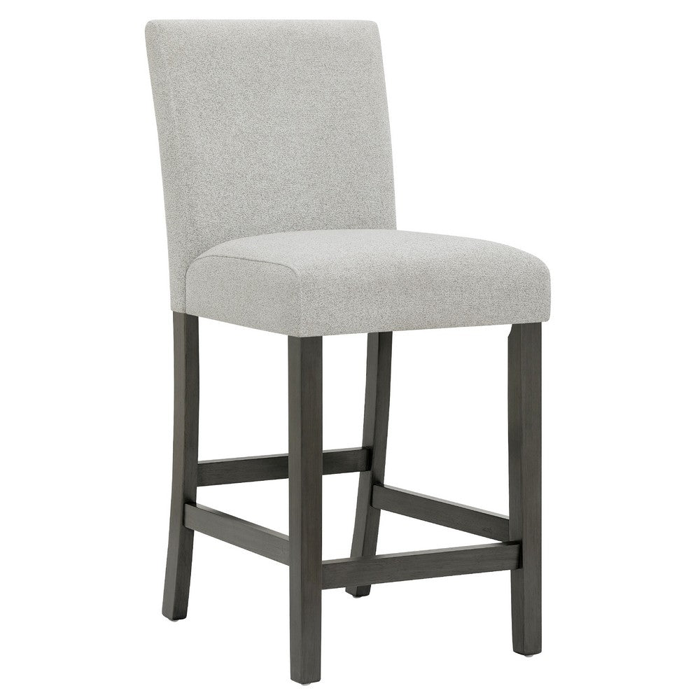 Jeny Counter Height Dining Chair Set of 2, Padded Seat, Light Gray - BM349057