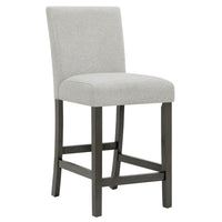 Jeny Counter Height Dining Chair Set of 2, Padded Seat, Light Gray - BM349057