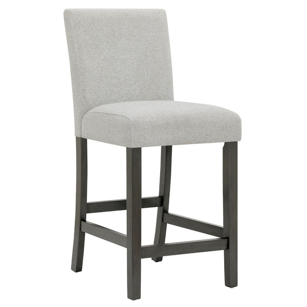 Jeny Counter Height Dining Chair Set of 2, Padded Seat, Light Gray - BM349057