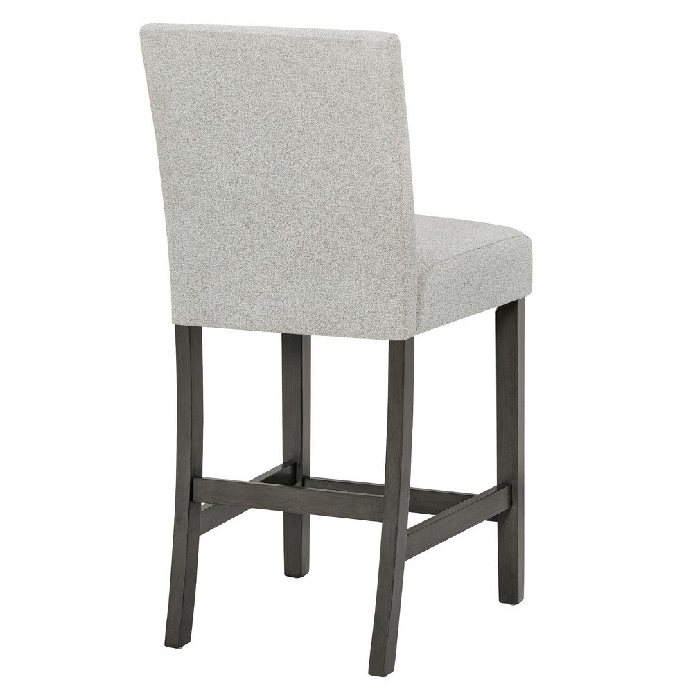 Jeny Counter Height Dining Chair Set of 2, Padded Seat, Light Gray - BM349057