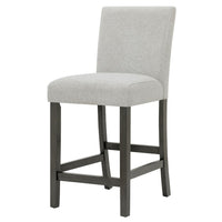 Jeny Counter Height Dining Chair Set of 2, Padded Seat, Light Gray - BM349057