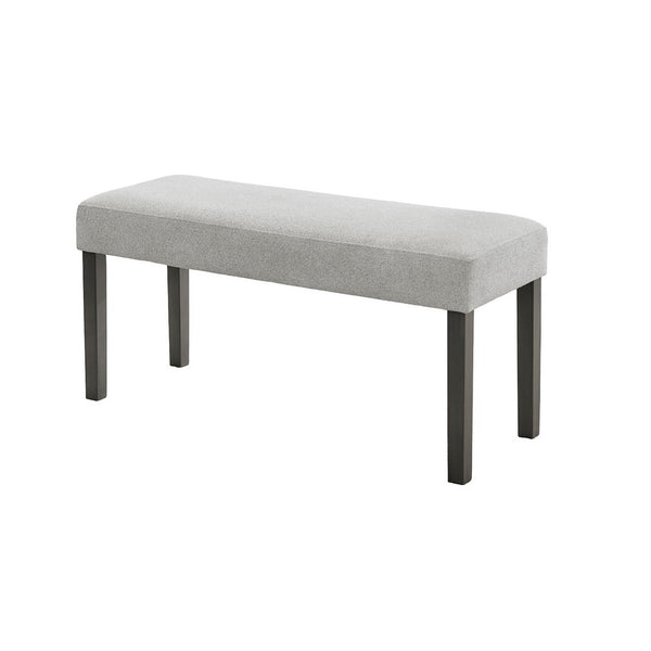 Jeny Dining Bench, Foam Padded Seat, 40 Inch Wide Dark Gray Wood - BM349065