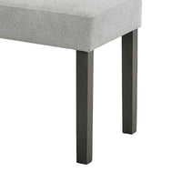 Jeny Dining Bench, Foam Padded Seat, 40 Inch Wide Dark Gray Wood - BM349065