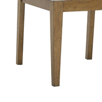 Meny Dining Chair Set of 2, Light Gray Panel Back, Walnut Oak Brown - BM349071
