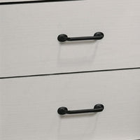 Lara Nightstand, 2 Drawers with 1 Top Open Shelf and USB Ports, White - BM349115
