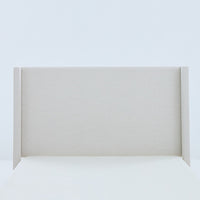 Sely Queen Size Bed with Wingback Headboard, Ivory Chenille Upholstery - BM349673