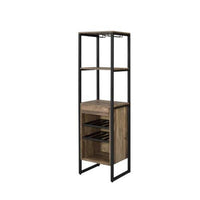 Nery Wine Rack with 1 Drawer and 3 Shelves, 69 Inch, Weathered Oak Brown - BM349685