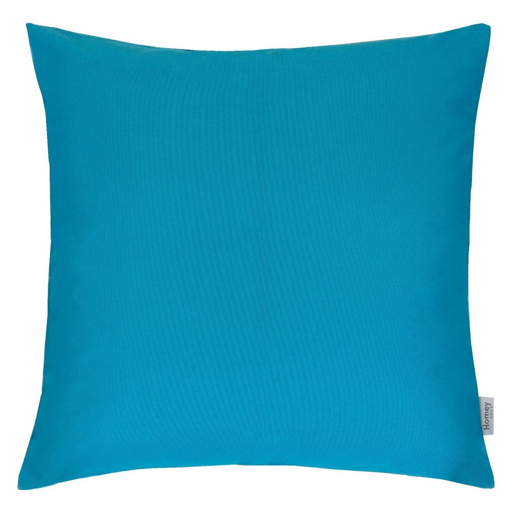 Outdoor Indoor Throw Pillow Cover, Aqua Blue Polyester, 20x20 Inch Square - BM349697