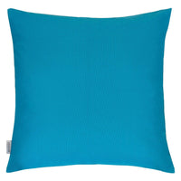 Outdoor Indoor Throw Pillow Cover, Aqua Blue Polyester, 20x20 Inch Square - BM349697