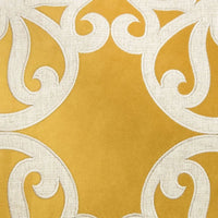 Dery 20x20 Square Throw Pillow Cover, 2 Sided Yellow Cover Velvet Vintage - BM349703