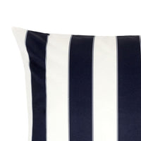 Keo Accent Pillow Cover, Navy Blue and White Stripes, 20 Inch Square - BM349709