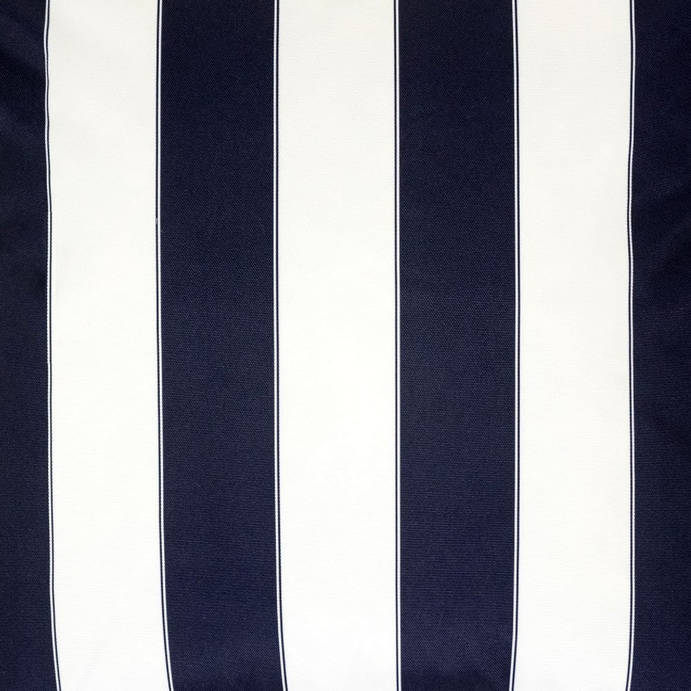 Keo Accent Pillow Cover, Navy Blue and White Stripes, 20 Inch Square - BM349709