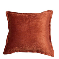 Dey Throw Pillow Cover, Rose Copper Brown Velvet Luxe Shine, 20 Inch Square - BM349711