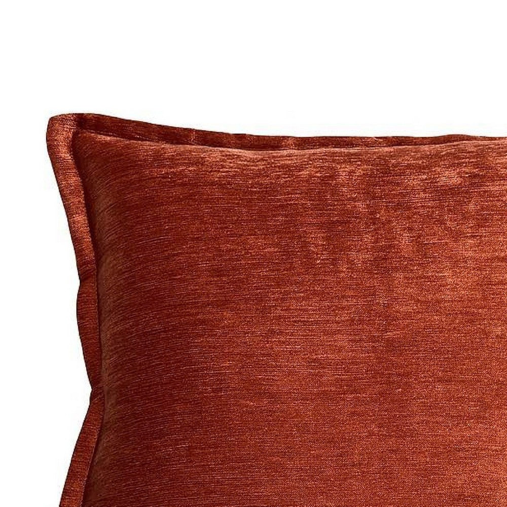 Dey Throw Pillow Cover, Rose Copper Brown Velvet Luxe Shine, 20 Inch Square - BM349711