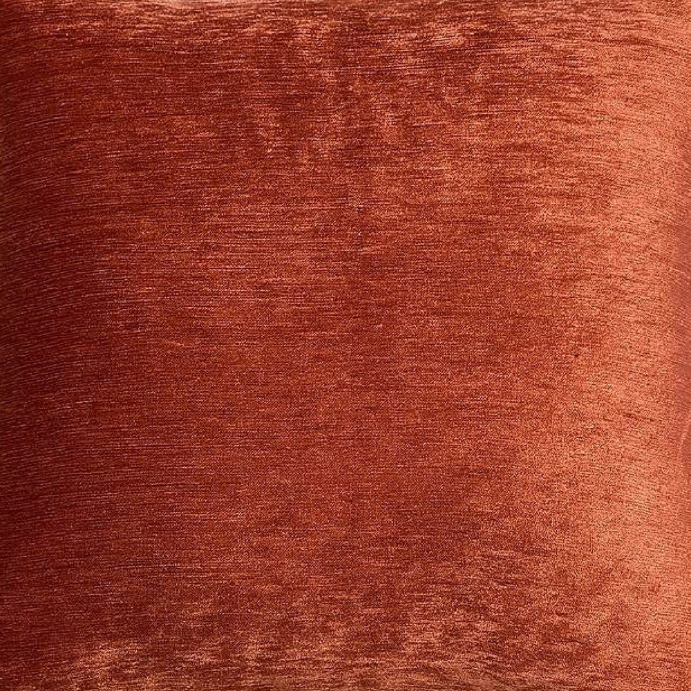 Dey Throw Pillow Cover, Rose Copper Brown Velvet Luxe Shine, 20 Inch Square - BM349711