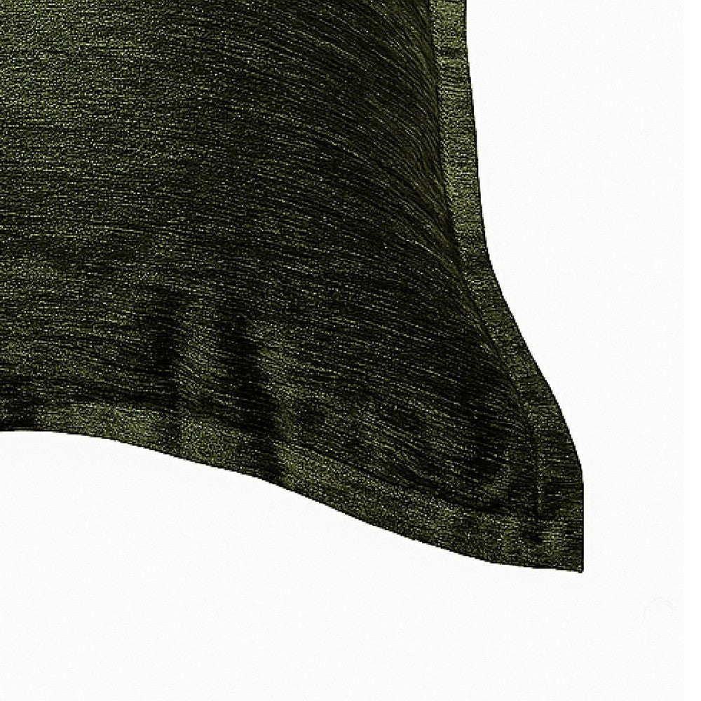 Dey Throw Pillow Cover, Deep Forest Green Velvet Luxe Shine, 20 Inch Square - BM349716