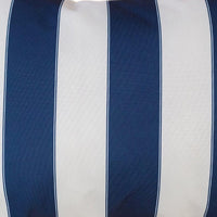Keo Outdoor Lumbar Pillow, Navy Blue and White Horizontal Stripes, 14x20 - BM349722