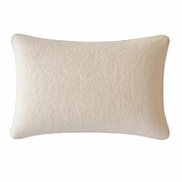 Hez Lumbar Throw Pillow, Plush Ivory Textured Fabric, 16x24 Rectangular - BM349738