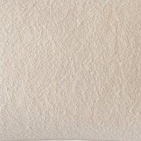 Hez Lumbar Throw Pillow, Plush Ivory Textured Fabric, 16x24 Rectangular - BM349738
