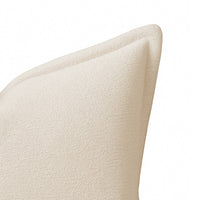 Hez Lumbar Throw Pillow, Flexible Ivory Fabric with Tailored Edges, 16x24 - BM349739