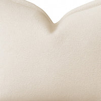 Hez Lumbar Throw Pillow, Flexible Ivory Fabric with Tailored Edges, 16x24 - BM349739