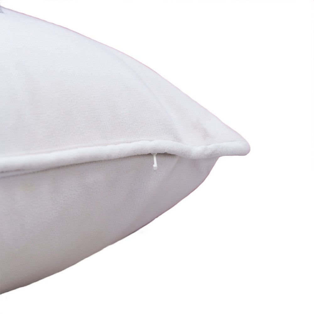 Jiny Lumbar Pillow with Insert, Let It Snow Gray Velvet Embroidery 14x20 - BM349744