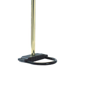 Kyle Arch Floor Lamp, Adjustable Arms, 4 Square Crystal Shades, Black, Gold - BM349753