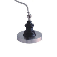 Roma Table Lamp, Gooseneck Arm and Adjustable Head, Nickel, Black Metal - BM349755