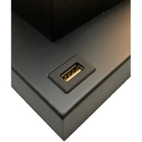 Table Lamp with Night Light, USB, Gold n Black Base with Crystal Accent - BM349760