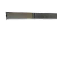 L Shaped LED Desk Lamp, USB and Power Outlet, Rocker Switch, Chrome Metal - BM349762