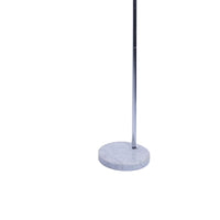 Arch Floor Lamp, Lattice Crystal Shade, Chrome Metal, Round Marble Base - BM349763