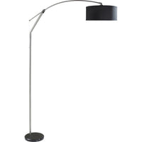 Arch Floor Lamp, Adjustable Arm and Black Genuine Marble Base, 81 Inch - BM349766
