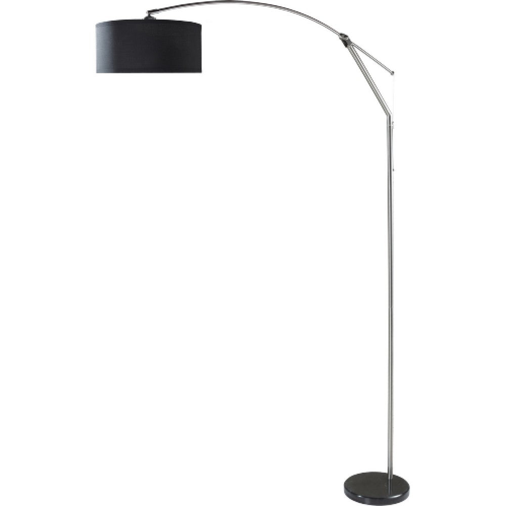 Arch Floor Lamp, Adjustable Arm and Black Genuine Marble Base, 81 Inch - BM349766