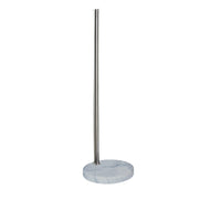 Arch Floor Lamp with Adjustable Arm, White Shade, Marble Base, 81 Inch - BM349771