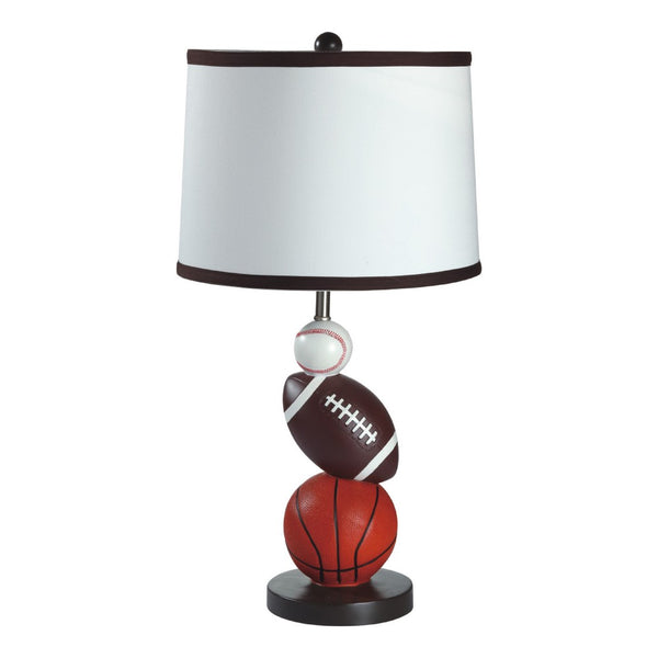 Sports Table Lamp, Basketball, Football, Soccer, 25 Inch for Athlete Kids - BM349774