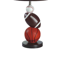 Sports Table Lamp, Basketball, Football, Soccer, 25 Inch for Athlete Kids - BM349774