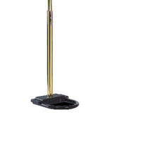 Keny 84 Inch Floor Lamp, 5 Adjustable Cap Style Heads, Gold Metal - BM349786