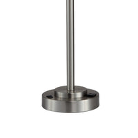 Lesy Accent Table Lamp, 28 Inch, Chrome Crystal Shade, Round Metal Base - BM349787