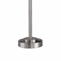 Lesy Accent Table Lamp, 28 Inch, Smoke Gray Crystal Shade, Metal Base - BM349788