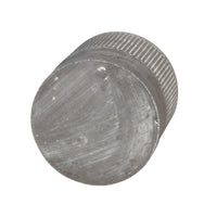 Indoor Planter with Saucer, White Line Pattern, 6 Inch Gray Cement - BM349801