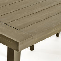 Kristi Outdoor Dining Table, Rectangular Wood Top, Gray Iron Legs, 69 Inch - BM349832