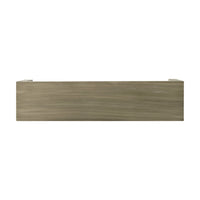 Dining Bench, Rectangular Seat Panel Legs, Gray and Taupe Wood, 63 Inch - BM349836