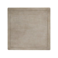 Coffee Table w Shelf, 34 Inch Square, Light Gray Ash Wood, Modern Style - BM349841