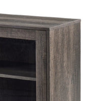 Sumi TV Stand Cabinet, Electric Fireplace Heater, Glass Doors, 70 Inch Gray - BM349952